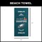 NFL Philadelphia Eagles 2025 Super Bowl LIX Gumbo Beach Towel 30X60 Inches